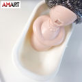 Soap Sponge Holder for Kitchen Sink Cute & Funny Dish Scrubber Holder Kitchen Organizer- Includes 1 Metal Scrubber. 
