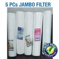 Jumbo Filter 20 inch Pack of 5 Jumbo Filter PPF Sediment Filter Cartridge Heavy Weight. 
