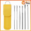 Ear Wax Cleaning Kit 6 Pcs Ear Pick Tools, Wax Removal Kit, Ear Cleaning Tool Set, Spring Earwax Cleaner Tool for Children and Adult Multicolor. 