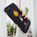 AMORVOR for Realme C25/C25S/C12/Narzo 20/Narzo 30A Back Cover Cartoon Astronautn Side design Soft Case Liquid Silicone Phone Cases. 