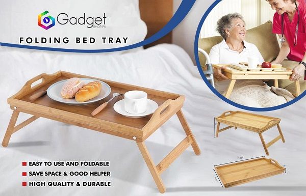 Wood Laptop Table Bed Table Study Table Foldable Multi Functional