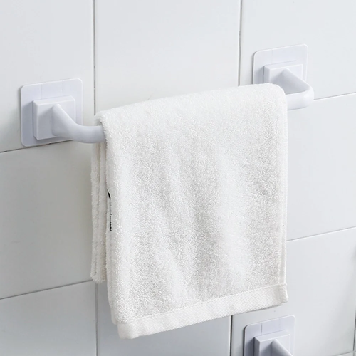 Self-Adhesive Towel Rod Towel Stick On Wall Bath Towel Holder Rail Rack