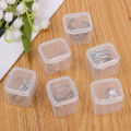 Cube Storage Box Transparent Bead Jewelry Container Case Square Plastic DIY Nail Art Packaging Portable Organizer. 
