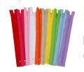 Pack of 12 Multicolored Nylon Zippers Set (16 Inches) | Durable & Flexible Zippers for Bags, Shirts, Crafts & Clothing. 