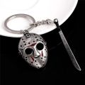 Halloween Horror Movie Friday Jason Voorhees Mask Machete Alloy Key Chains Keychain Key Chain Key Ring Jewelry Accessories. 