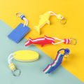 Multi-shape Rowing Inflatable Boats Boating Sea Water Floating Keychain Key Pendant Pool Parts Sailing Fishing Keyring. 