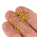 Mini Loop Golden Screw Eye Pins 8mm x 4mm – Pack of 48. 