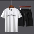 PALM ANGELS PRINTED COTTON HALF SLEEVES O NECK SHORT & TSHIRT FOR MEN BOYS. 