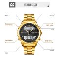 SKMEI Men Electronic Watch Dual Display Electronic Watch Multifunctional Waterproof Watch Fashion Business Style For Men 2049. 