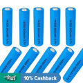 4 x LC 14500 1300mAh Battery 3.7 V Blue Rechargeable Powerful Battery AA. 