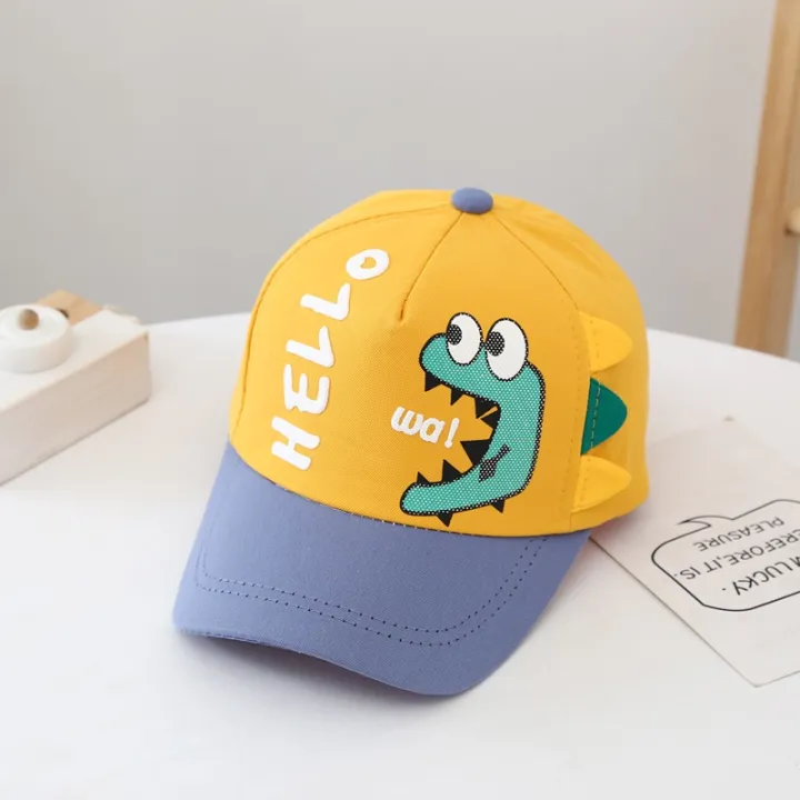 2021%20Trend%20Baby%20Hat%20Sumbrero%20New%20Dinosaur%20Print%20Baseball%20Cap%20Takip%20Summer%20Sunscreen%20Kids%20Beach%20Hat%20Outdoor%20Sun%20Protection%20Sun%20Hat%20Fashion%20Baby%20Accessories%20Unisex%20-%20Image%202