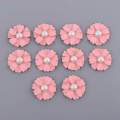 20pcs Pearl Flower Button Beads Floral Embellishment for Scrapbooking. 