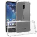 Nokia C1 Soft Shock Proof Jelly Back Cover Transparent. 