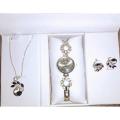Pack of Watch , Neckles , Earrings , Faster Brand Gift Set For Girls With Box Good Quality Product. 