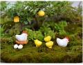 10 Pieces Set of Hen Nest Eggs Miniature Mini Fairy Garden Plant Decoration. 