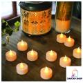 24Pcs Flameless Artificial Candles Lights Lamp LED Battery Operated Electric Tea Lights Flame Simulation Home Party Decors. 