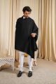 Premium Quality White Shawl For Men - Kashmiri Dhussa Shawl For Men - Winter Shawl Chadar For Men -White. 