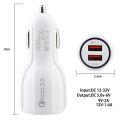 LZ-681 Qualcomm Quick Charge QC 2.0/ QC 3.0 Car Charger 18W Dual Port for Android/ iOS. 