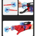 Spiderman Web Shooter Toy Kids Plastic Spiderman Launcher Gloves Wrist Toys Set Gift For Kids Spider Web Shooting Game - 2 Sets of Kids Spider Hero Role Play Launcher Gloves with Wrist Toy Set, Movie Theme, Plastic & Nylon Material. 