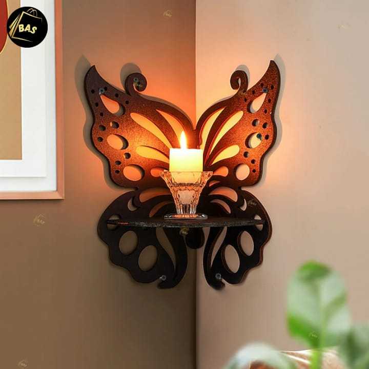 Butterfly Shaped Latest Corner Wall Shelf I Modern Wall Mounted Shelf, Wooden Shelf, Corner Shelf , Room Decoration Items for Plants, Home Decoration Items for Candles i Wall Shelves I Wall Shelves Wooden, Butterfly, Corner Butterfly, Butterfly Wall Art,