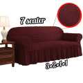 Sofa Cover 5/6/7 seater, Soft Elastic Bubble Cloth Universal Sofa Cover.3+1+1/3+2+1/3+2+1+1. 