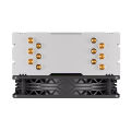 Boost Frost RGB Air Cooler - 120mm Fan, 1500 RPM, 185W Heat Dissipation, 4-Pin PWM, ARGB Lights. 