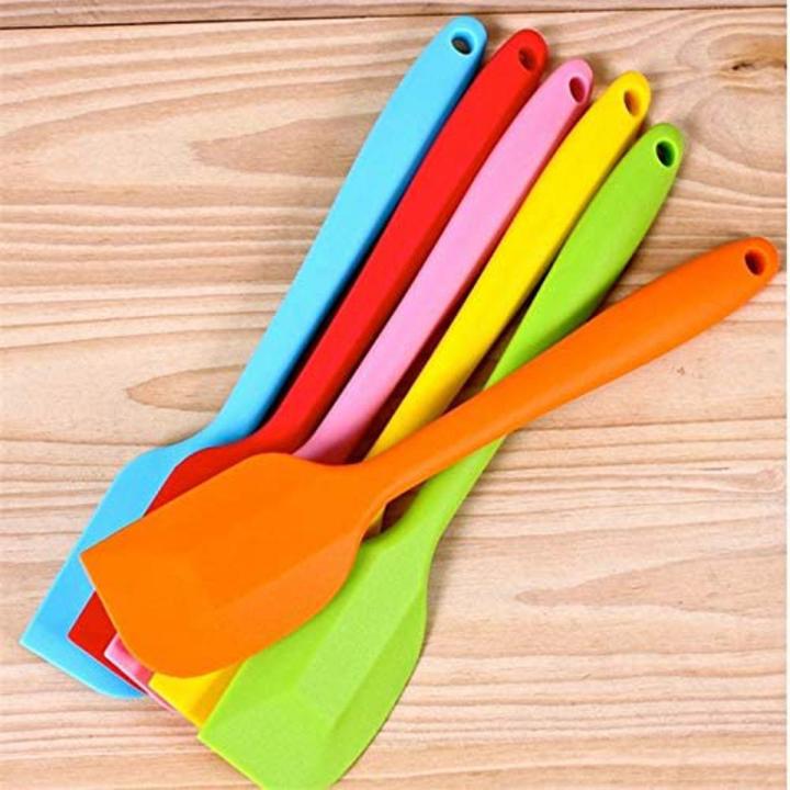 Silicone Spatula Heat Resistant Non-Stick Flexible Rubber Kitchen Essential Gadget Premium Scraper Spoon - Shopeasy