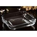 Toronto Large Square Baking Dish Clear Glass Serving Bowl Soup Bowl Pizza Baking Dish 12.5 Inches. 