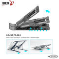 Ibex LS925 Laptop Stand Compatible 11.6" To 17.3 Inches Laptop, Macbookk, Notebook Stand - Grey. 