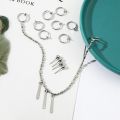 Anime Horimiya Miyamura Izumi Earrings Lip Stud Titanium Steel Cosplay Earrings Prop Accessories Set. 