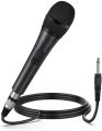 Professional Hi-fidelity Dynamic Microphone for Singing with 2 meter XLR Cable, Metal Handheld Mic Compatible with Karaoke Machine/Speaker/Amp/Mixer for Karaoke Singing, Speech, Wedding and Outdoor Activity (Not For Mobile). 