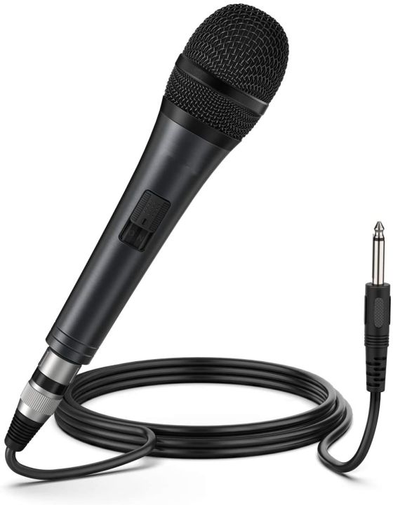 Professional Hi-fidelity Dynamic Microphone for Singing with 2 meter XLR Cable, Metal Handheld Mic Compatible with Karaoke Machine/Speaker/Amp/Mixer for Karaoke Singing, Speech, Wedding and Outdoor Activity (Not For Mobile)