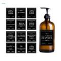 12x Soap Labels for Bottles 80mm*70mm Spray Bottle Hand Stickers for Shampoo. 