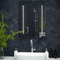 Pebble Grey™ Tannon Illuminated LED Bathroom Mirror | 500 x 700cm. 