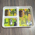 Melamine 3-Section Divided Plate Made Of Durable Material And Perfect For Kids. 