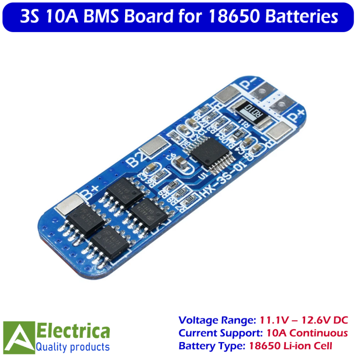 3S%2012V%2010A/20A/25A/40A/60A%20Li-ion%20Battery%20BMS%20Protection%20Board%20for%2018650%20Rechargeable%20Cells,%20Overcharge%20&%20Short%20Circuit%20Safety%20Module%20by%20Electrica%20-%20Image%203