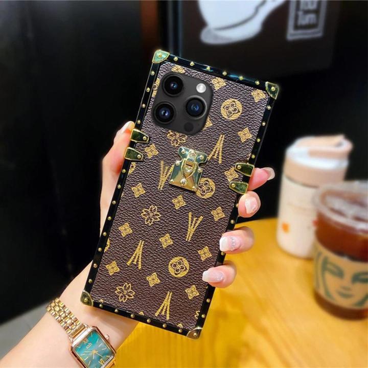 LV Monogram Canvas Square Trunk Design Case For Iphone 14 Pro Max