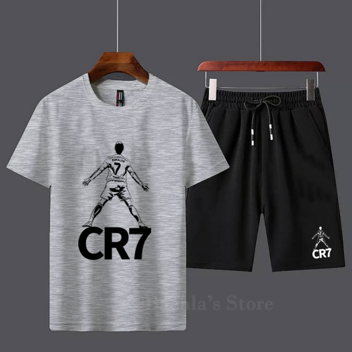 CR7%20Graphics%20Printed%20Multi%20Colors%20Tracksuit%20Cotton%20Fabric%20T-Shirt%20&%20Short%20for%20Summer%20Elegant%20Suits%20Gym%20Track%20Suit%20T%20shirts%20shorts%20Casual%20Wear%20for%20Men/Girls/Women%20-%20Image%204