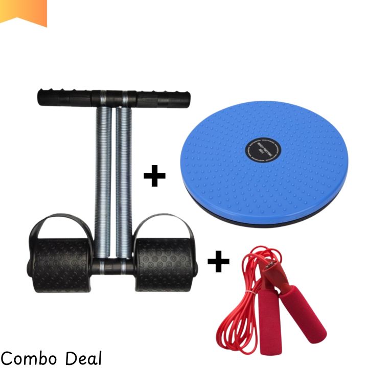 COMBO%20DEAL%20HIGH%20QUALITY%20DOUBLE%20SPRING%20TUMMY%20TRIMMER%20AND%20COLOR%20TWISTER%20EXERCISE%20MACHINE%20ABS%20DISC%20AND%20JUMPING%20SKIPPING%20ROPE%20-%20Image%202