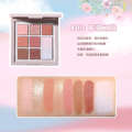 G TALES Gogo Dance Nine Gradual Change eye shadow Plate Summer Daily Earth Color Highlight powder blusher. 