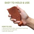 PUMICE STONE FOOT SCRUBBER Callus Remover Exfoliating Clay Stone for Feet Hands Body Care Natural Foot File Heel Scraper Skin Care Pedicure Tool for Cracked Heels & Dead Skin. One side remove dead skin, other side polishes and smoothens your skin.. 