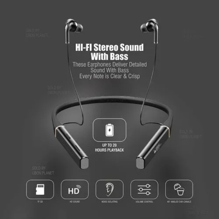 BM Link UBON CL5300 Bluetooth Wireless Neckband Earphones | Extra Bass ...