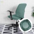 Elastic Computer Chair Slipcovers ,Stretchable Rotating Chair Seat Covers, Green. 