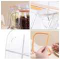 4 in 1 Partition Kitchen Seasoning Box Masala Box Set 4 Grid Portion Spice Rack Kitchen Storage 4 Compartments Salt Box Achar Jar Dry Friut Box Soup Spics Home Well Best Use For Home And Kitchen Condiment Storage  Nida Bukhari. 