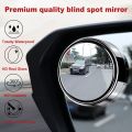 Car Round Mirror Original Glass Rear view Blind spot Mirror Wide-angle lens - 2 pcs. 