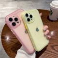 GENTLE MOMENT Soft Candy Color Case For iPhone 14 Plus 13 12 Pro Max 11 XR XS X 7 8 SE 2 3 Mini Protective Transparent Case 2022. 