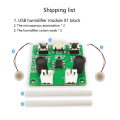 1Set USB Humidifier Module DIY Incubation Experiment Equipment Humidifier Module Green. 