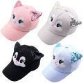 Baby Hat Cartoon Child Korean Cat Ears Cotton Baseball Caps Spring Summer Baby Boy Girl Sun Hats Beanies Kids Photography Props. 