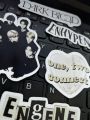 25 pcs ENHYPEN sticker pack based on park suung hoon, niki, jay, sunoo, heesung, jungwong, jake ideal for journaling, guitars, diaries, skateboards korean kpop idols music trendy aesthetic. 