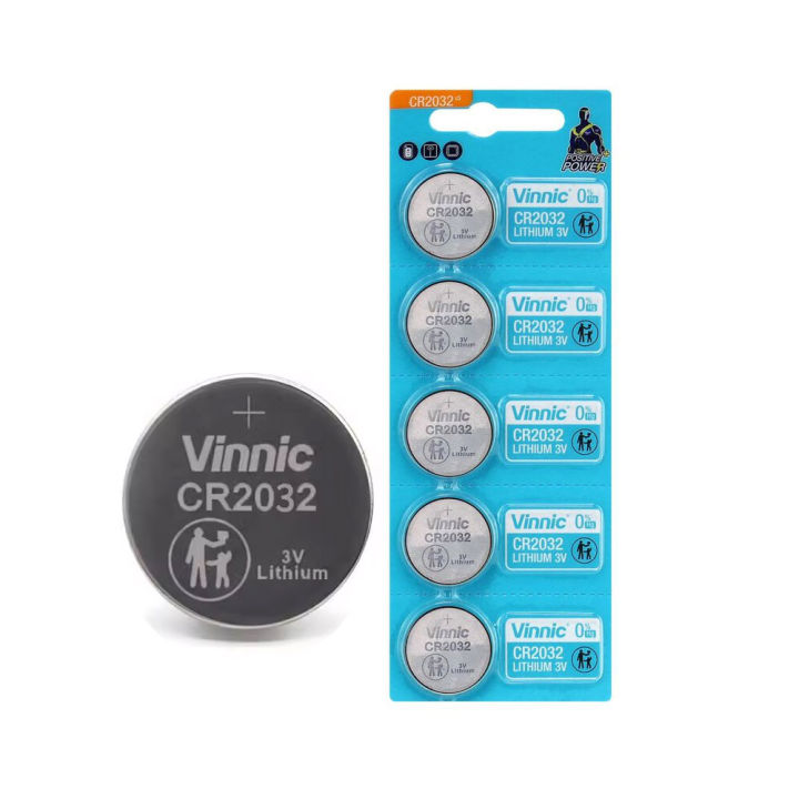 Vinnic 5 Piece CR2032 Lithium Battery 3V